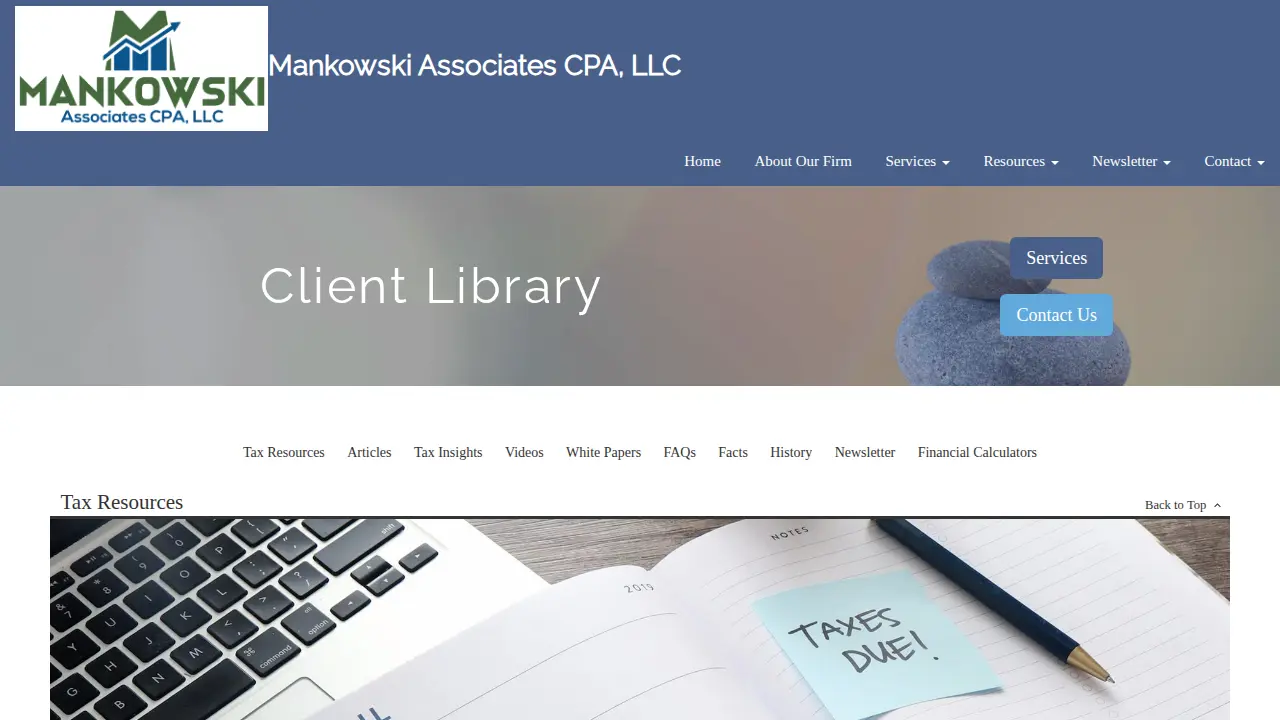 Mankowski Associates CPA, LLC page