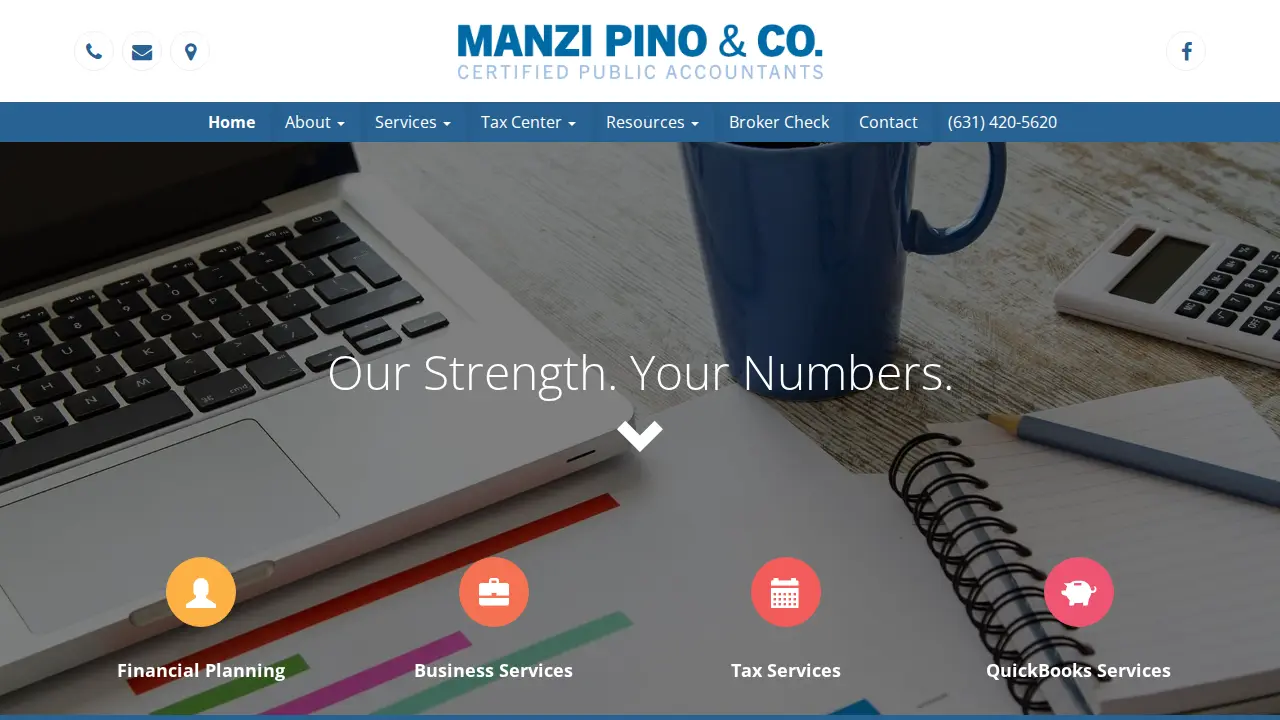 Manzi, Pino & Company page
