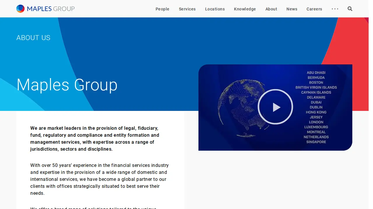 Maples Group page