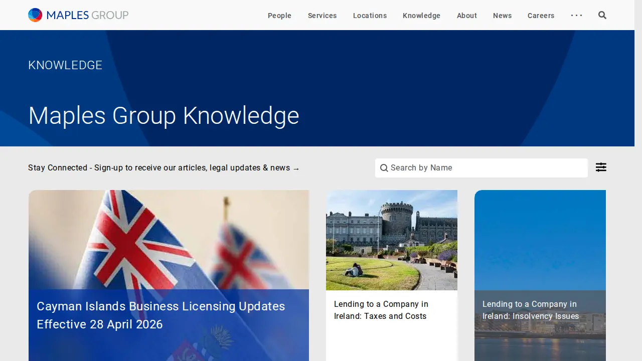 Maples Group page