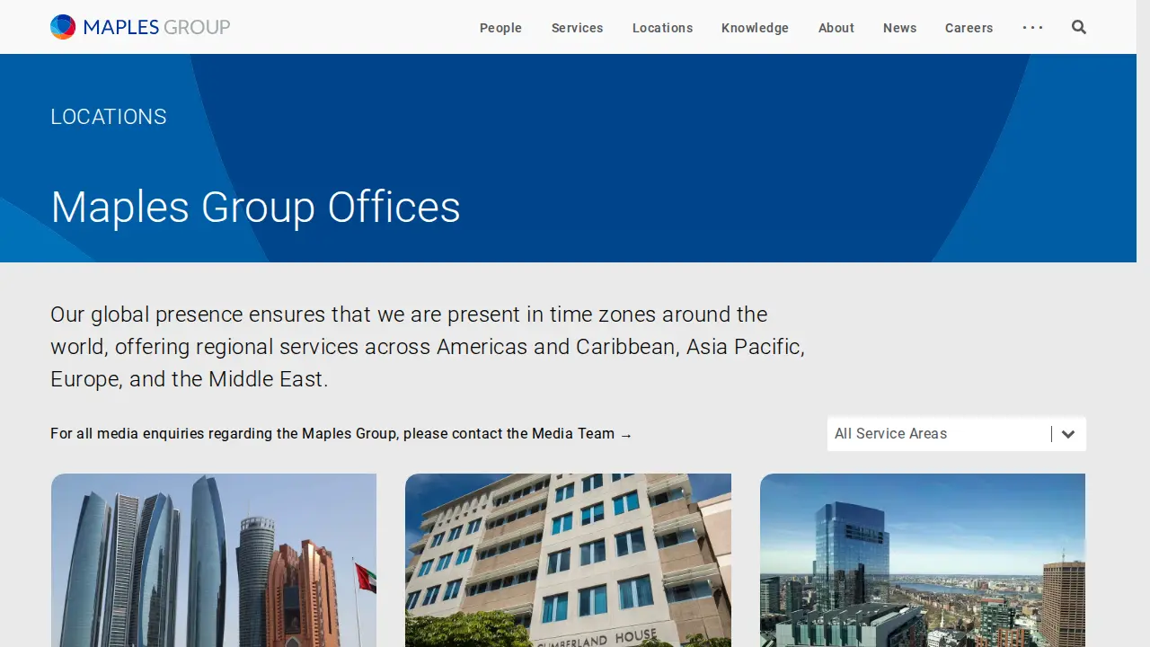 Maples Group page