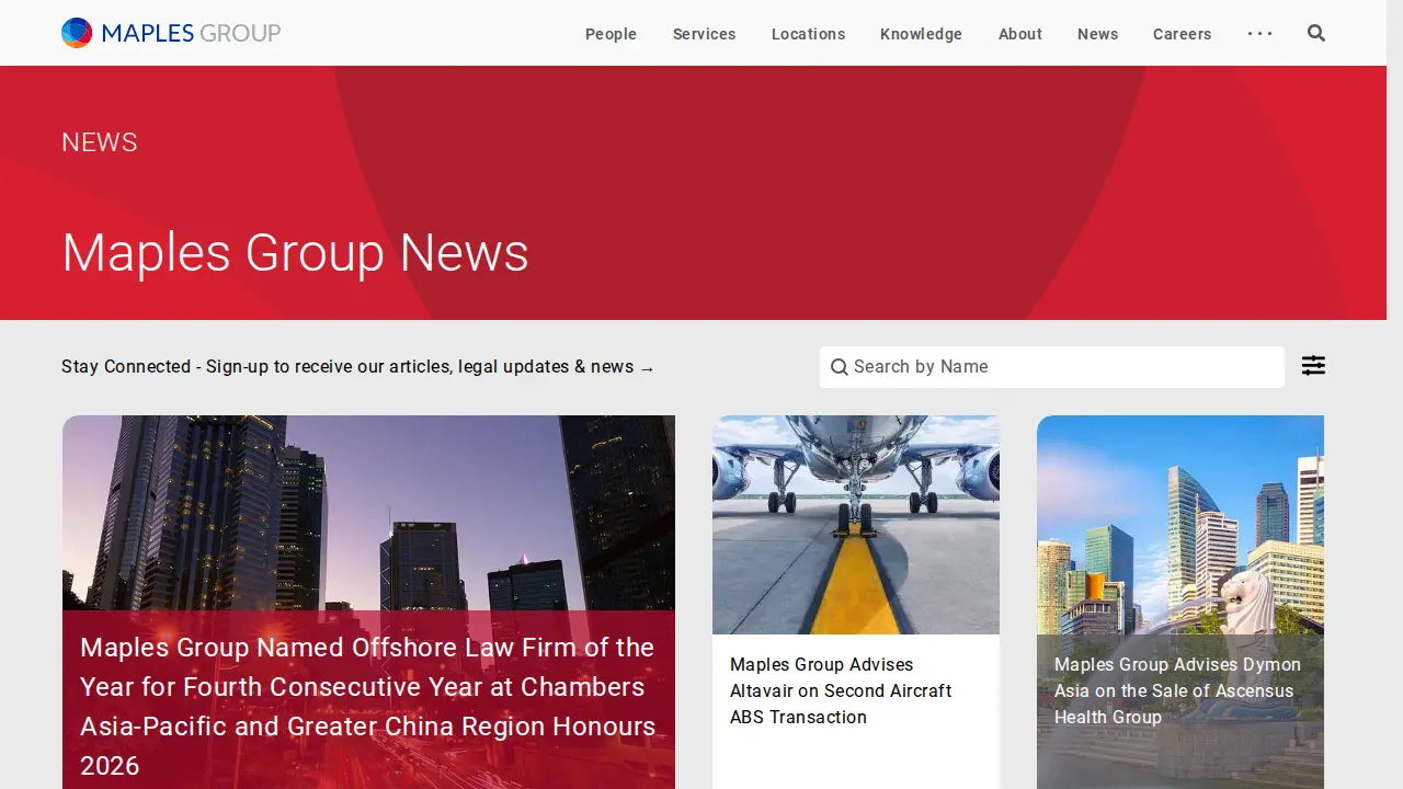 Maples Group page