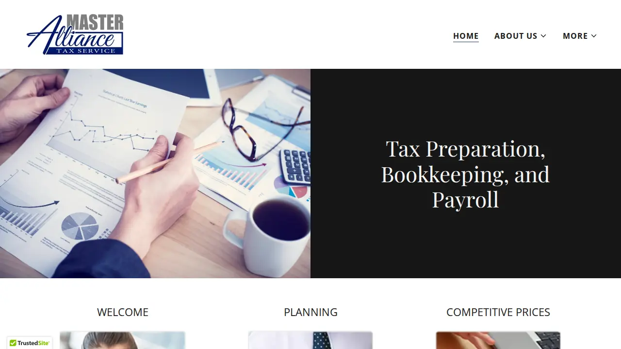 Master Alliance Tax Service page