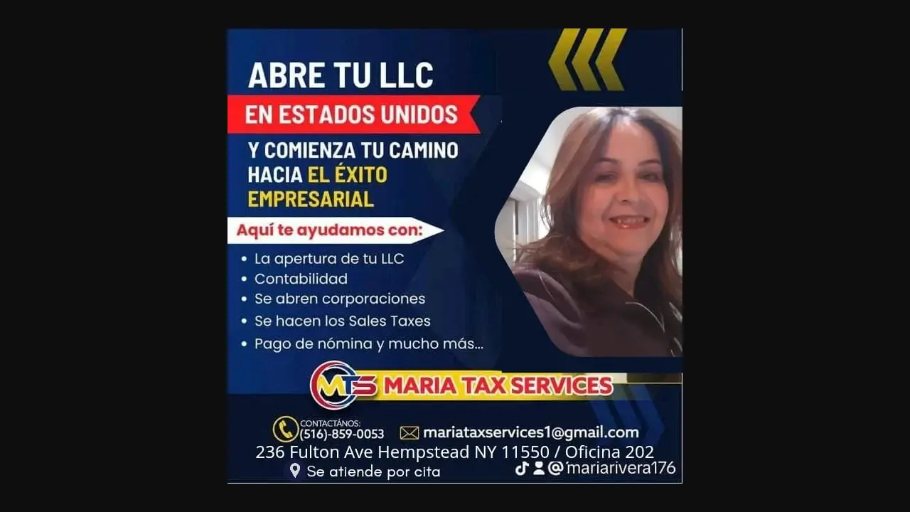 Maria Tax services page