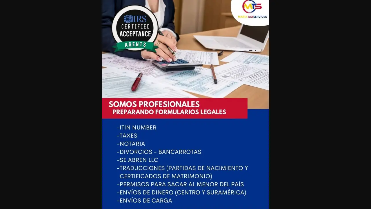 Maria Tax services page