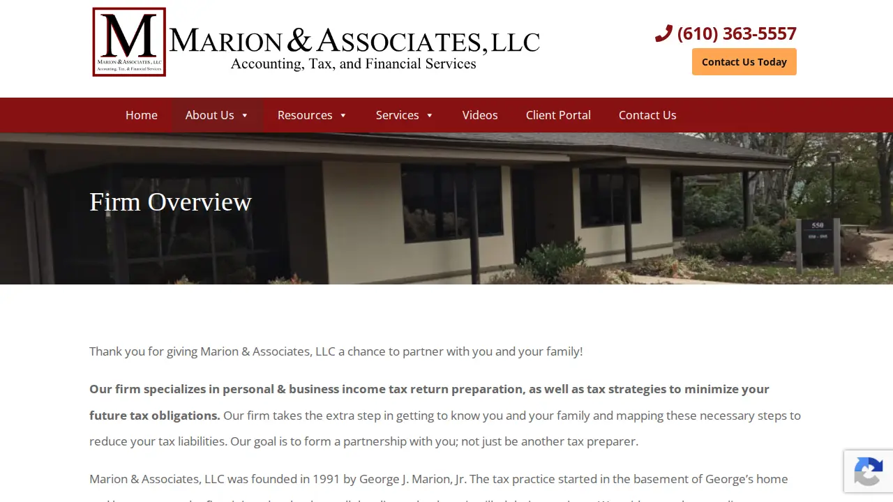 Marion & Associates, LLC page
