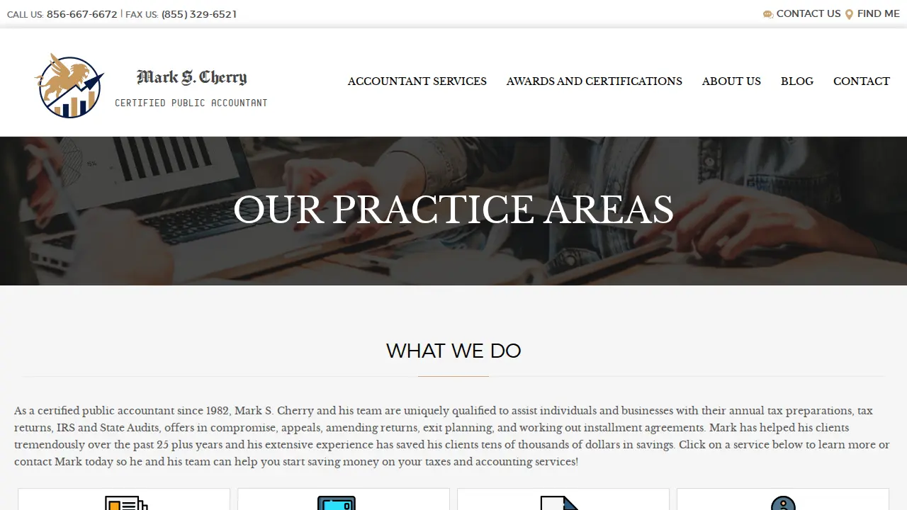 MARK CHERRY CPA, LLC page
