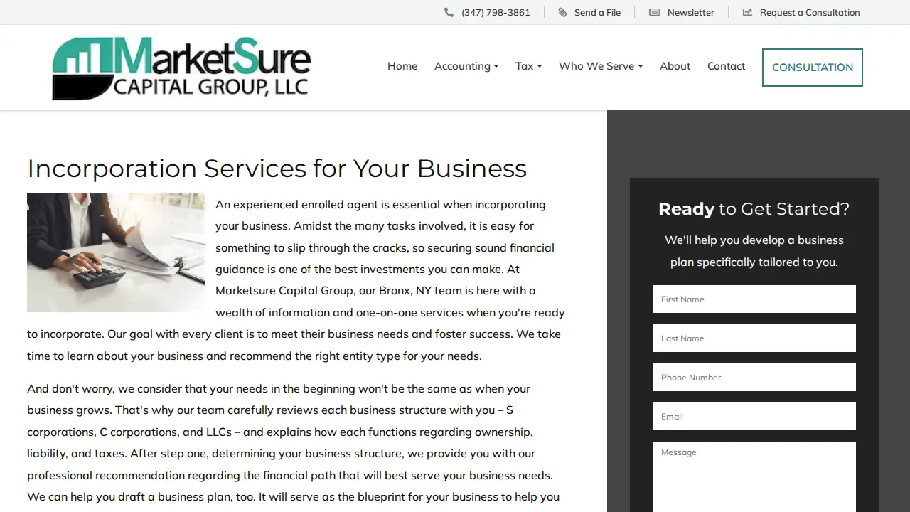 Marketsure Consulting Group, LLC page