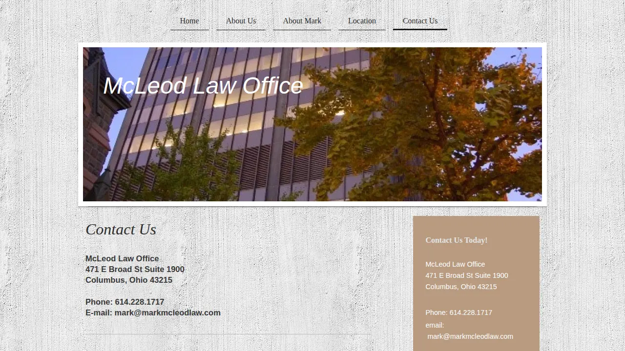 McLeod Law Offices page