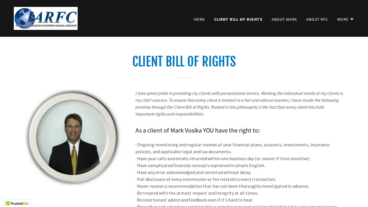 Mark Vosika page