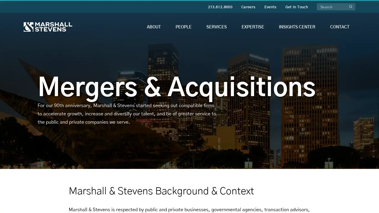 Marshall & Stevens page