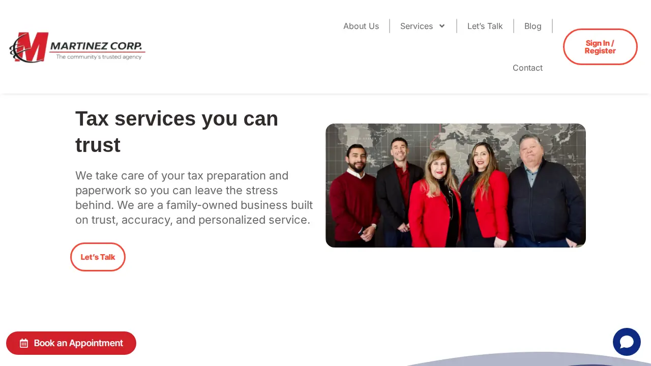 Martinez Corp. Taxes and Insurance