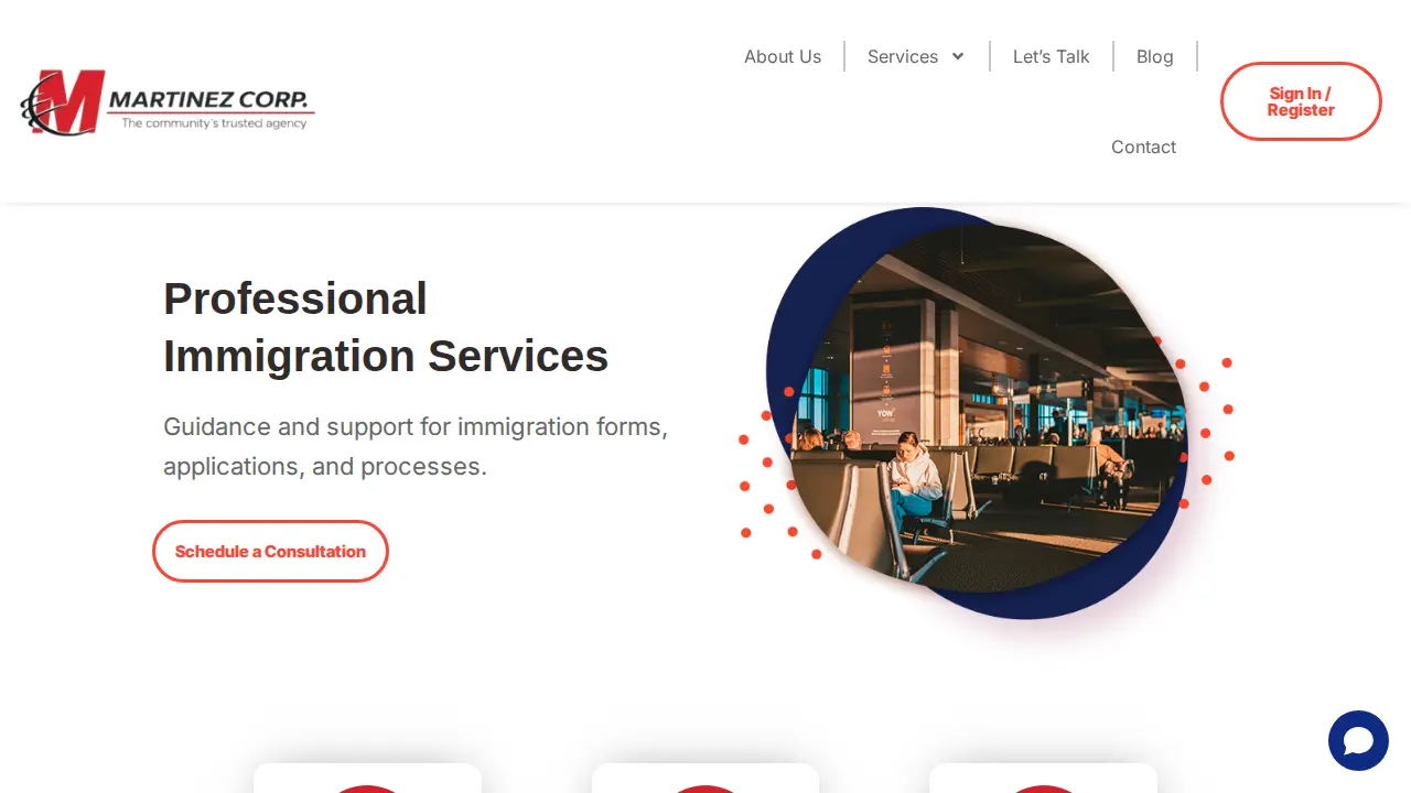 Martinez Corp. Taxes and Insurance page