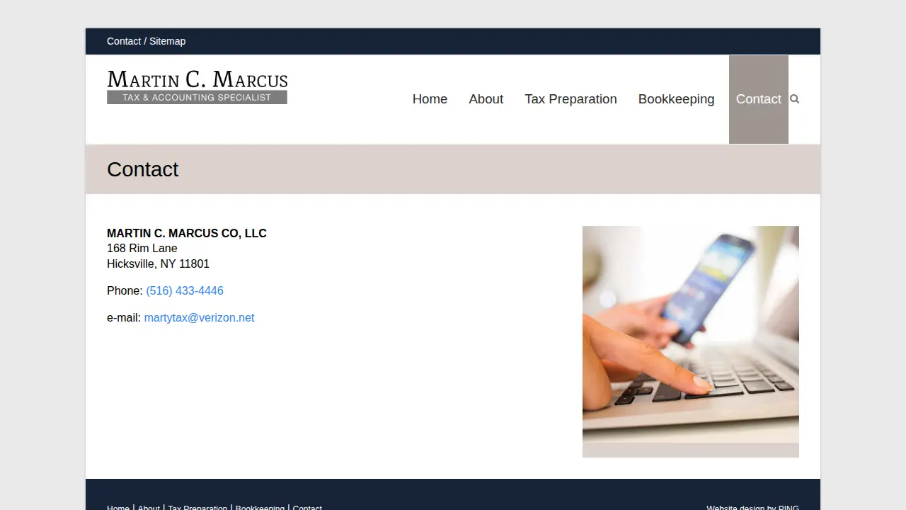 Martin C. Marcus - Tax & Accounting Specialist page
