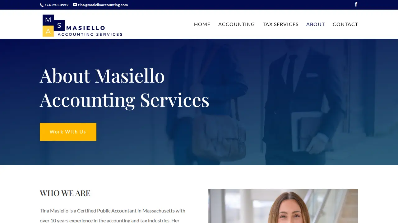 Masiello Accounting Services page