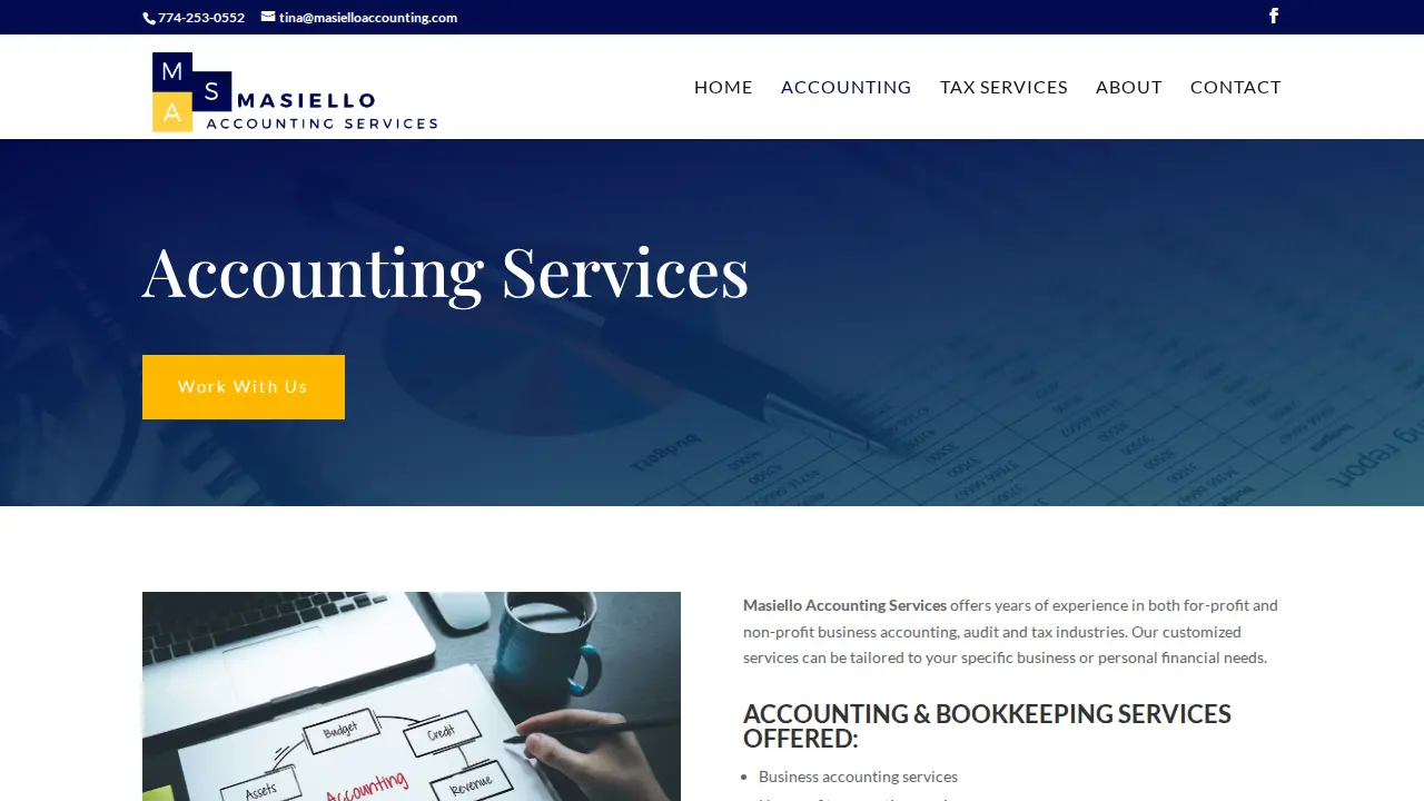 Masiello Accounting Services page