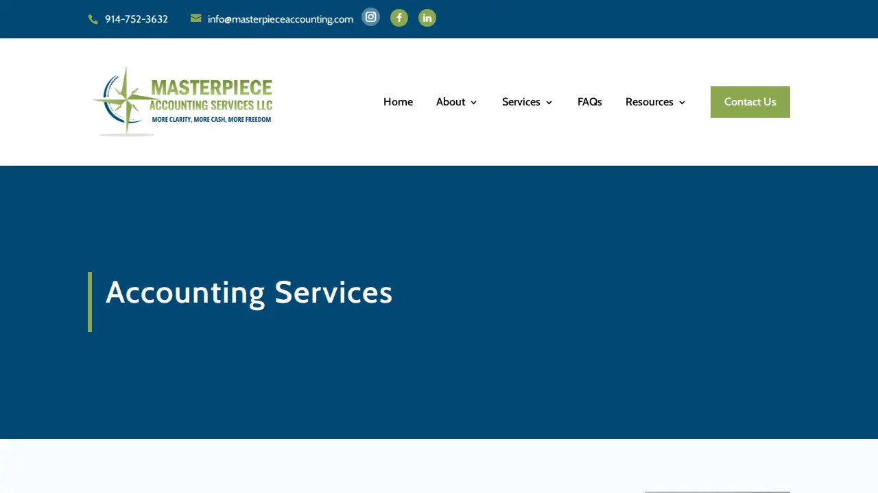 Masterpiece Accounting Services LLC page
