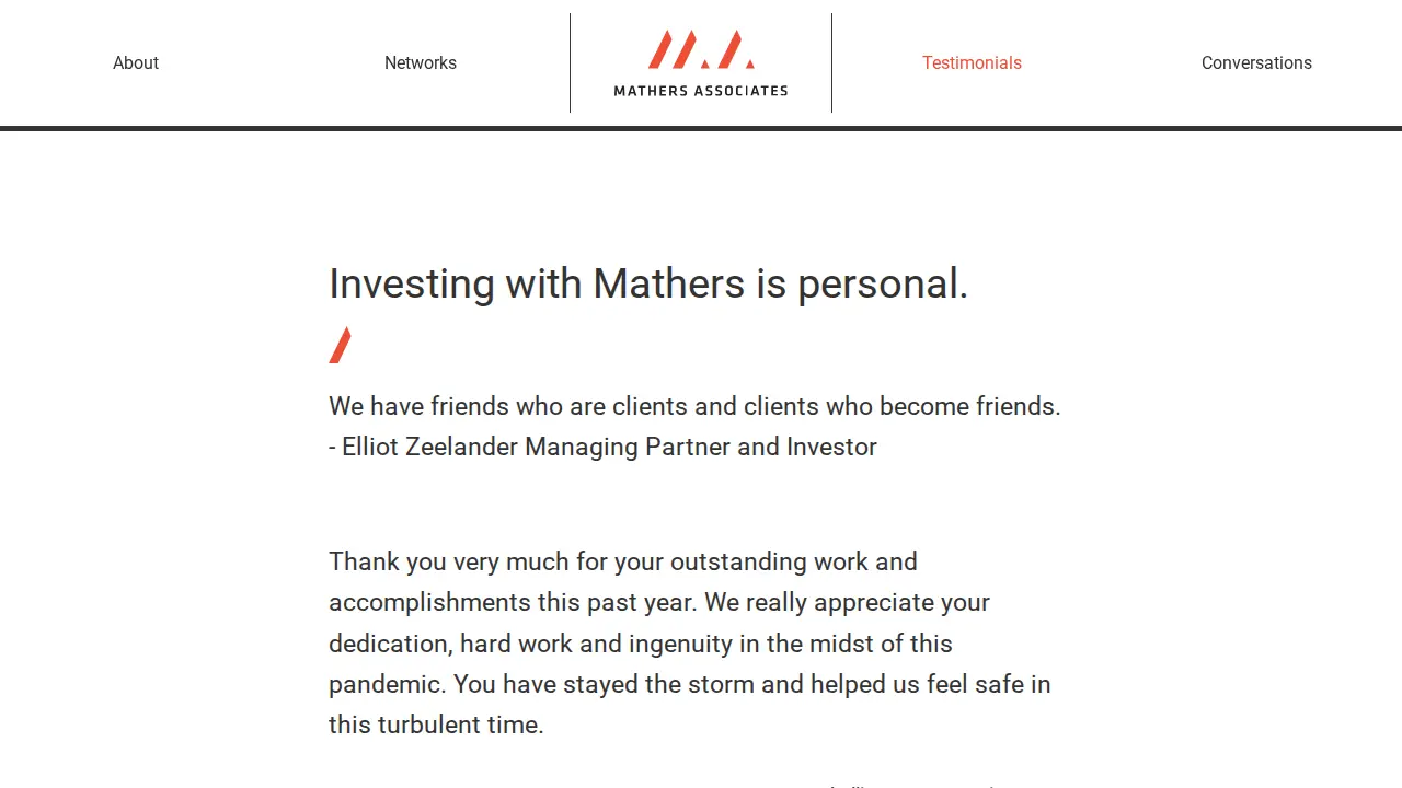 Mathers Associates page