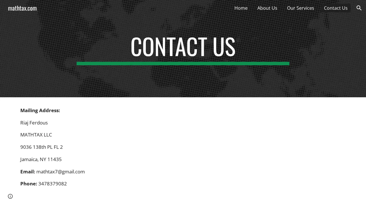 MATHTAX LLC page