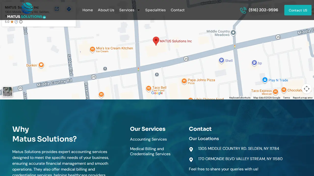 MATUS Solutions Inc page