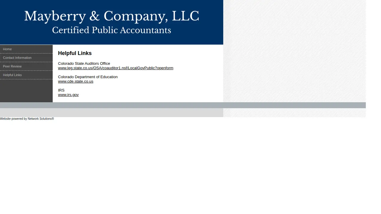 Mayberry & Company LLC page