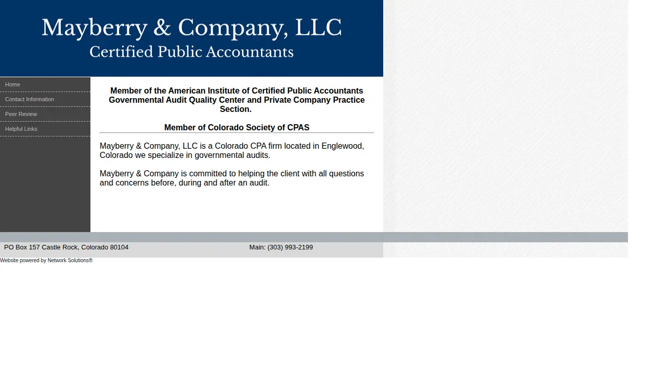 Mayberry & Company LLC page