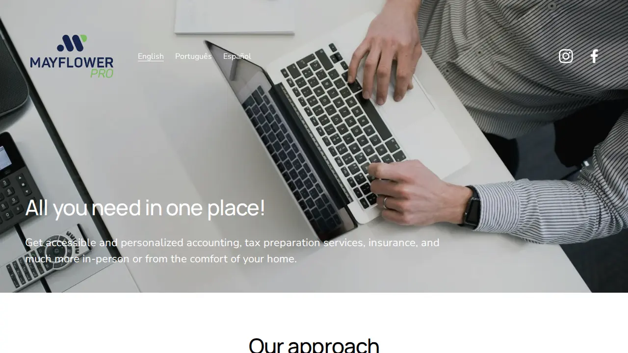 Mayflower Pro Milford - Tax Preparation & Business Services page