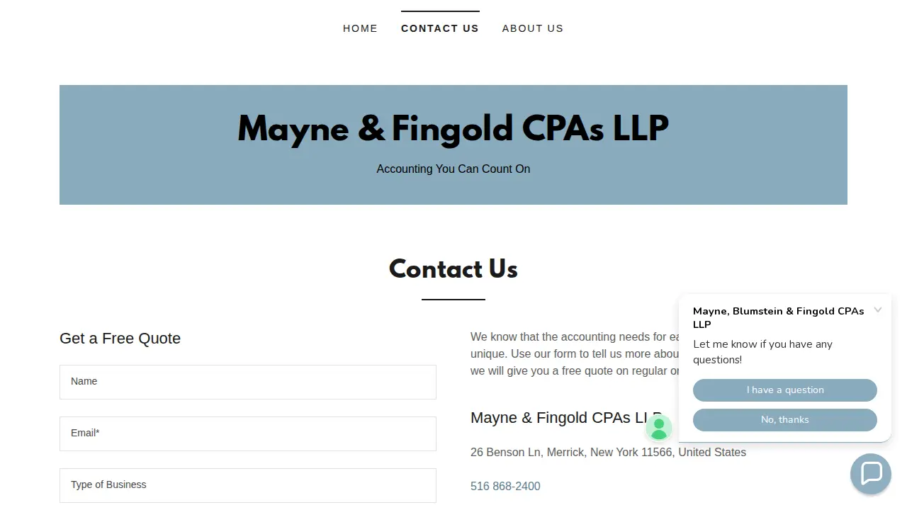 Mayne & Fingold CPAs LLP page