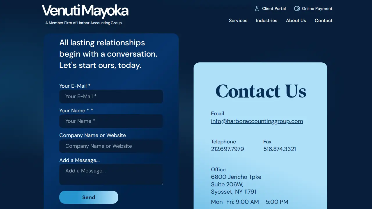 Nelson, Mayoka & Co. page