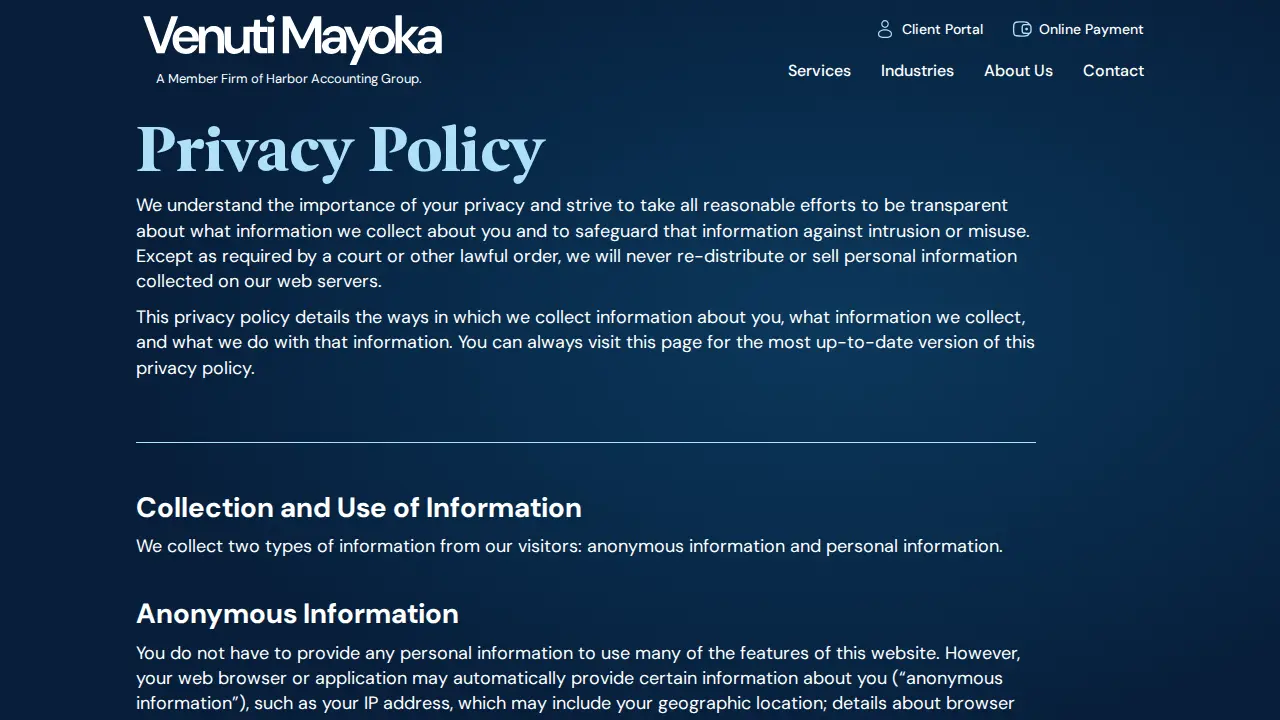 Nelson, Mayoka & Co. page