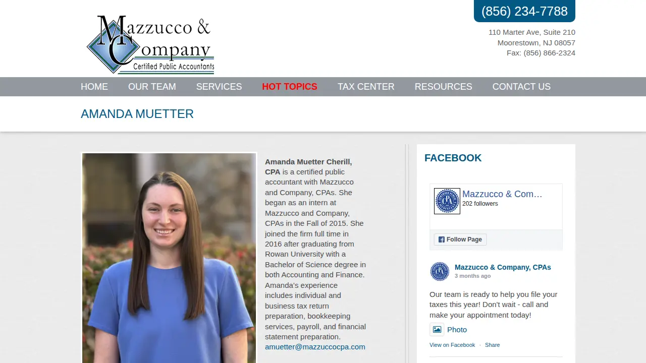 MAZZUCCO & COMPANY CPAS page