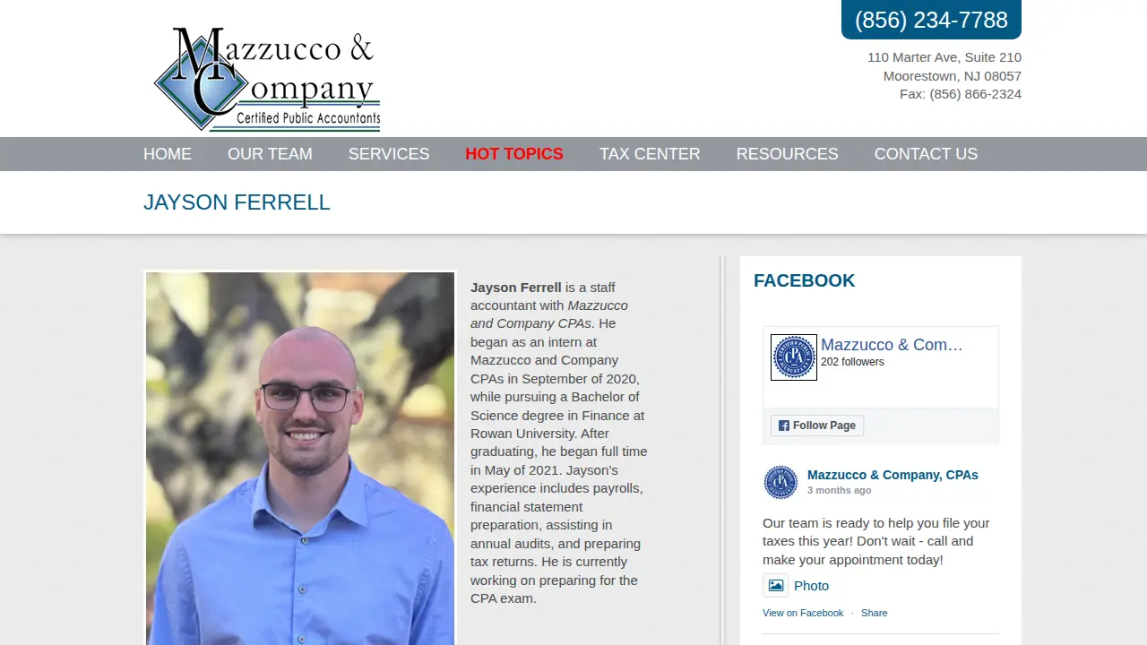 MAZZUCCO & COMPANY CPAS page