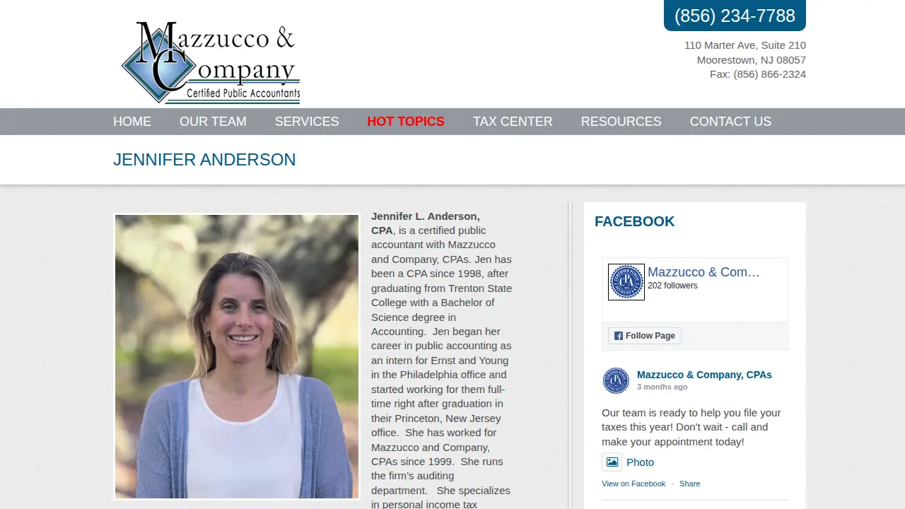 MAZZUCCO & COMPANY CPAS page
