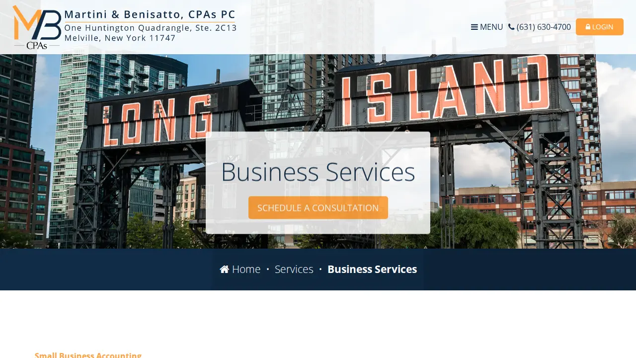 Martini & Benisatto CPAs page