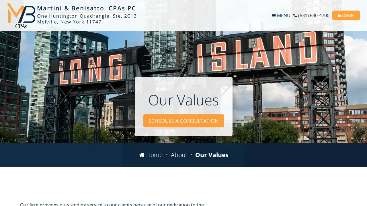 Martini & Benisatto CPAs page