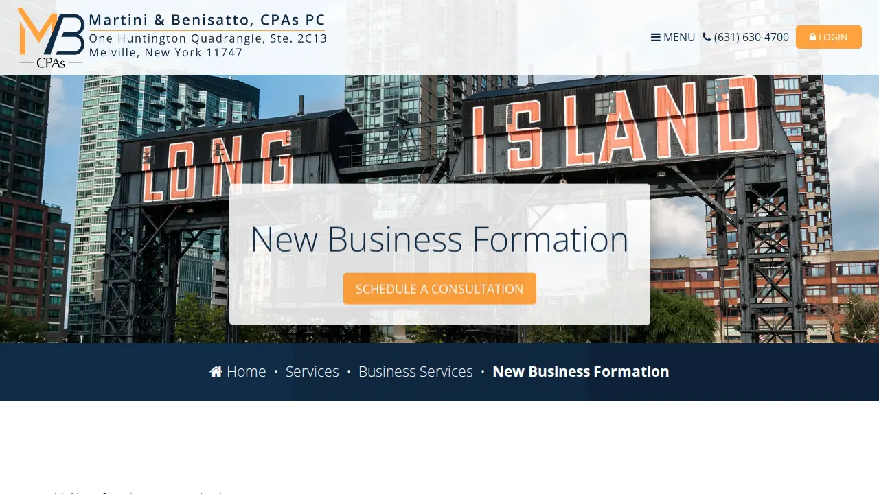 Martini & Benisatto CPAs page