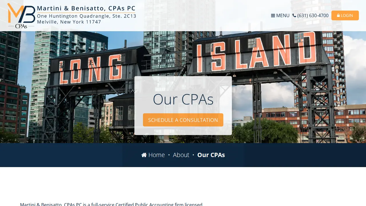 Martini & Benisatto CPAs page