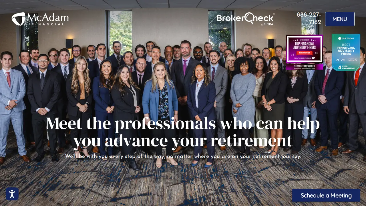 McAdam Financial page