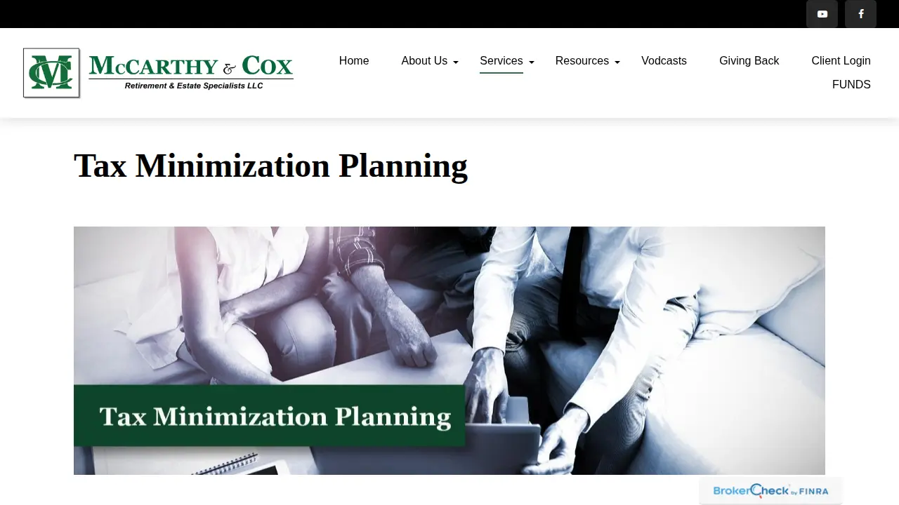 McCarthy and Cox Retirement and Estate Specialists LLC page