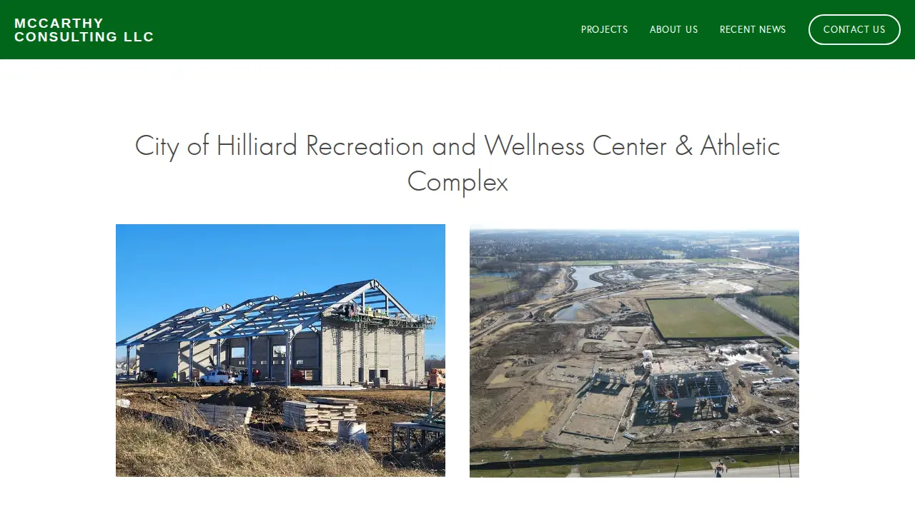 McCarthy Consulting page