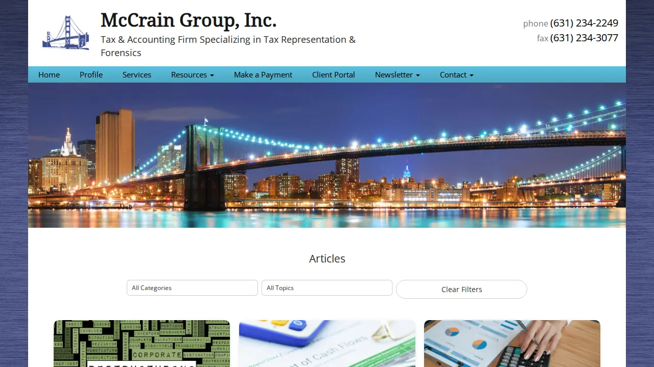 Mc Crain Michael CPA page