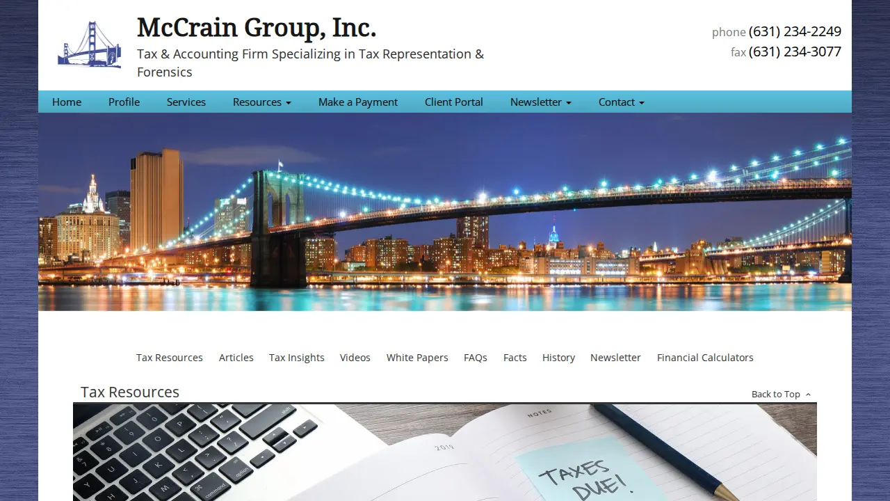 Mc Crain Michael CPA page