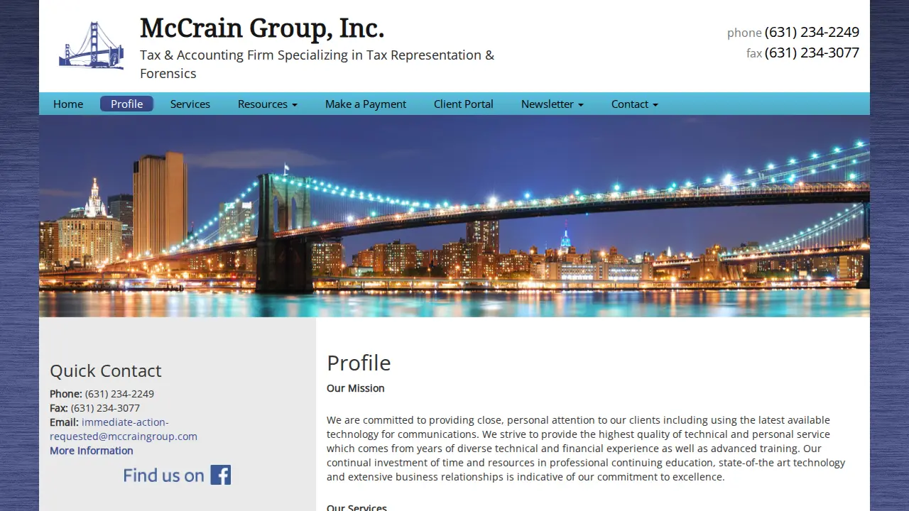 Mc Crain Michael CPA page