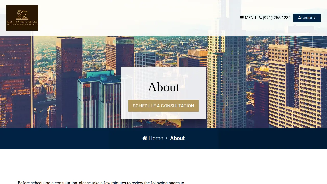 MCP Tax Service LLC page