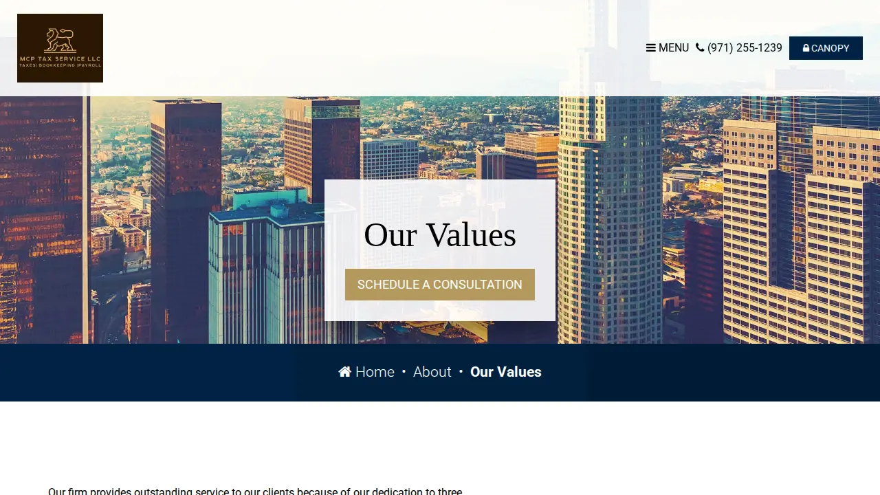 MCP Tax Service LLC page