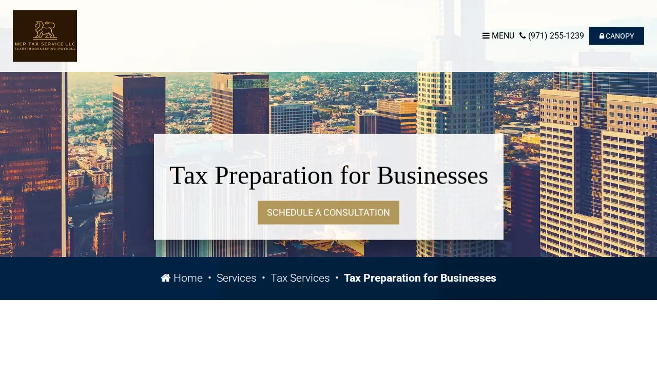 MCP Tax Service LLC page