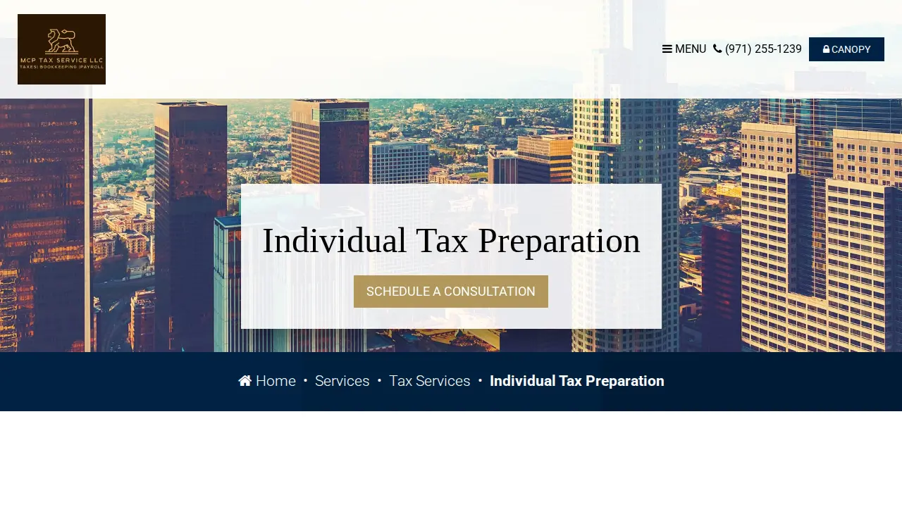 MCP Tax Service LLC page