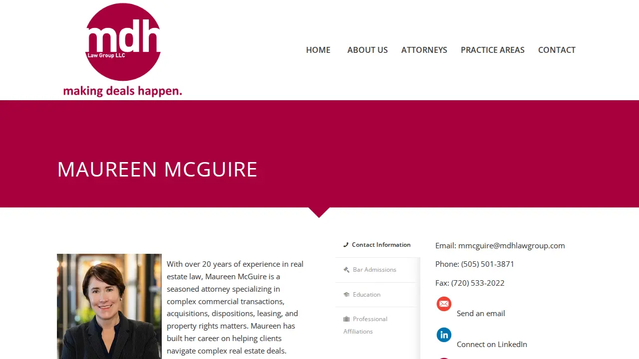 MDH Law Group page