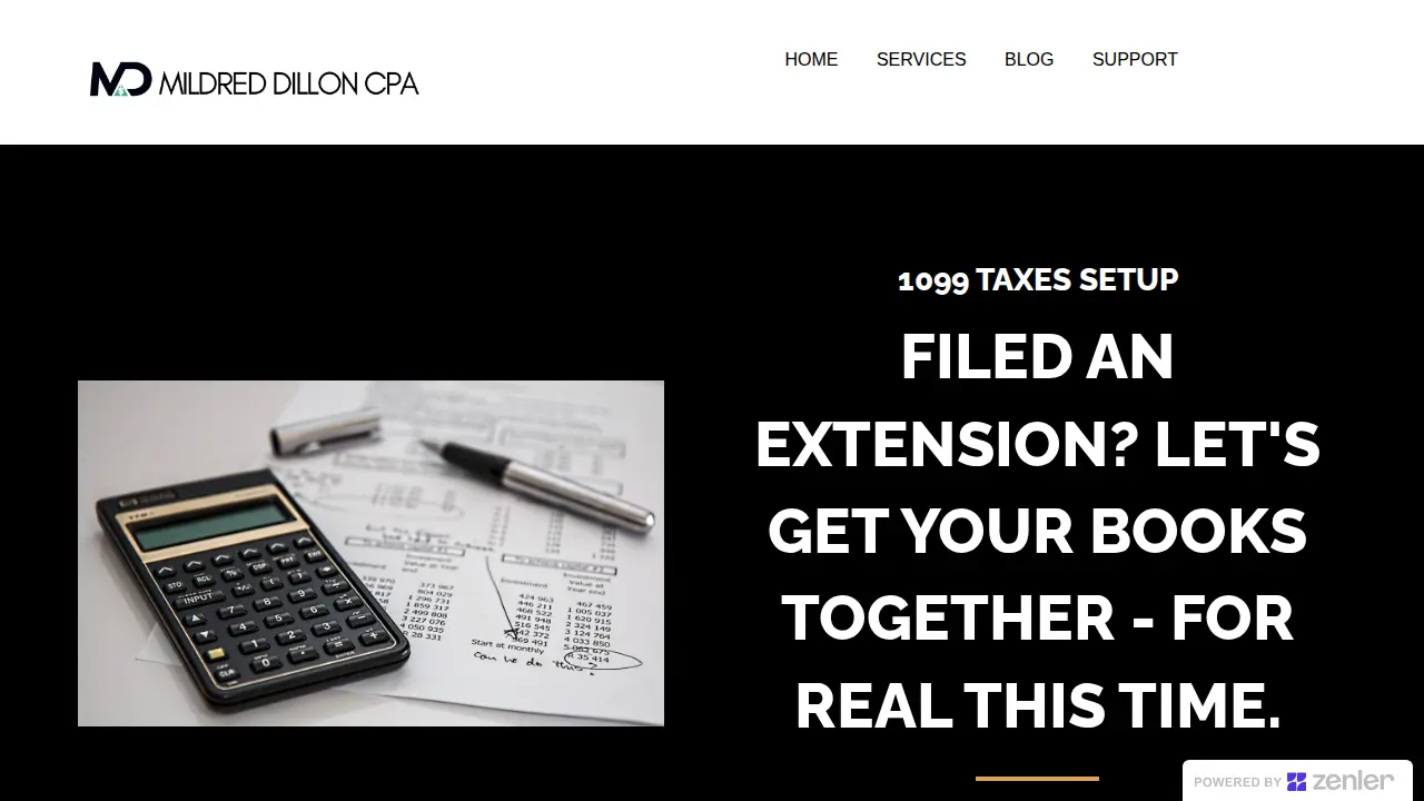 Mildred Dillon CPA page