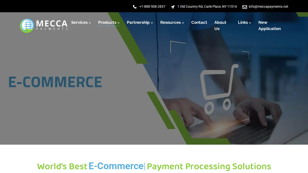 Mecca Payments page